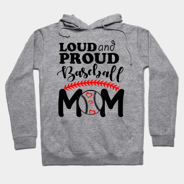 Baseball mom Hoodie by magdynstein